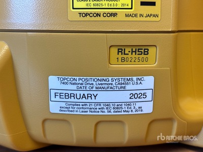Topcon RL-H5B Self-Leveling Rotary Laser Level (Unused)