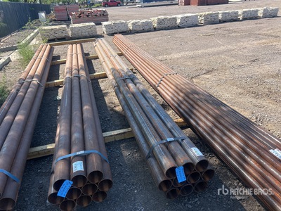 Quantity of (10) 4 1/2 in OD Schedule 40 Steel Pipe (Unused)