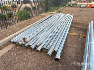 Quantity of (18) 5 in OD 14 Gauge Galvanized Tubo (Unused)