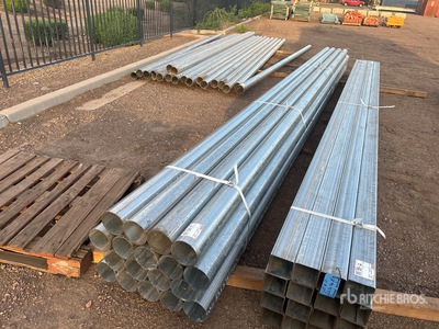 Quantity of (18) 5 in OD 14 Gauge Galvanized Tubo (Unused)