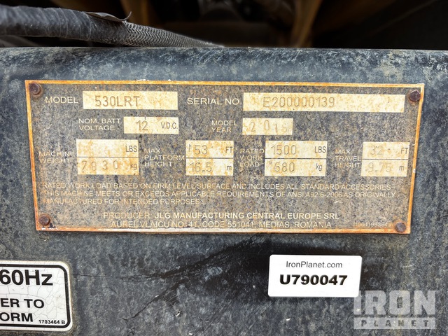 ELEVADOR TIJERA 2016 JLG 530LRT