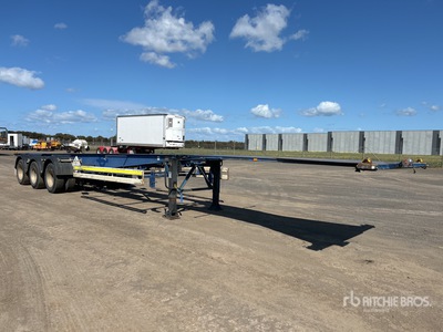 2005 Barker 12.2 m Tri/A Remolque Portacontenedores