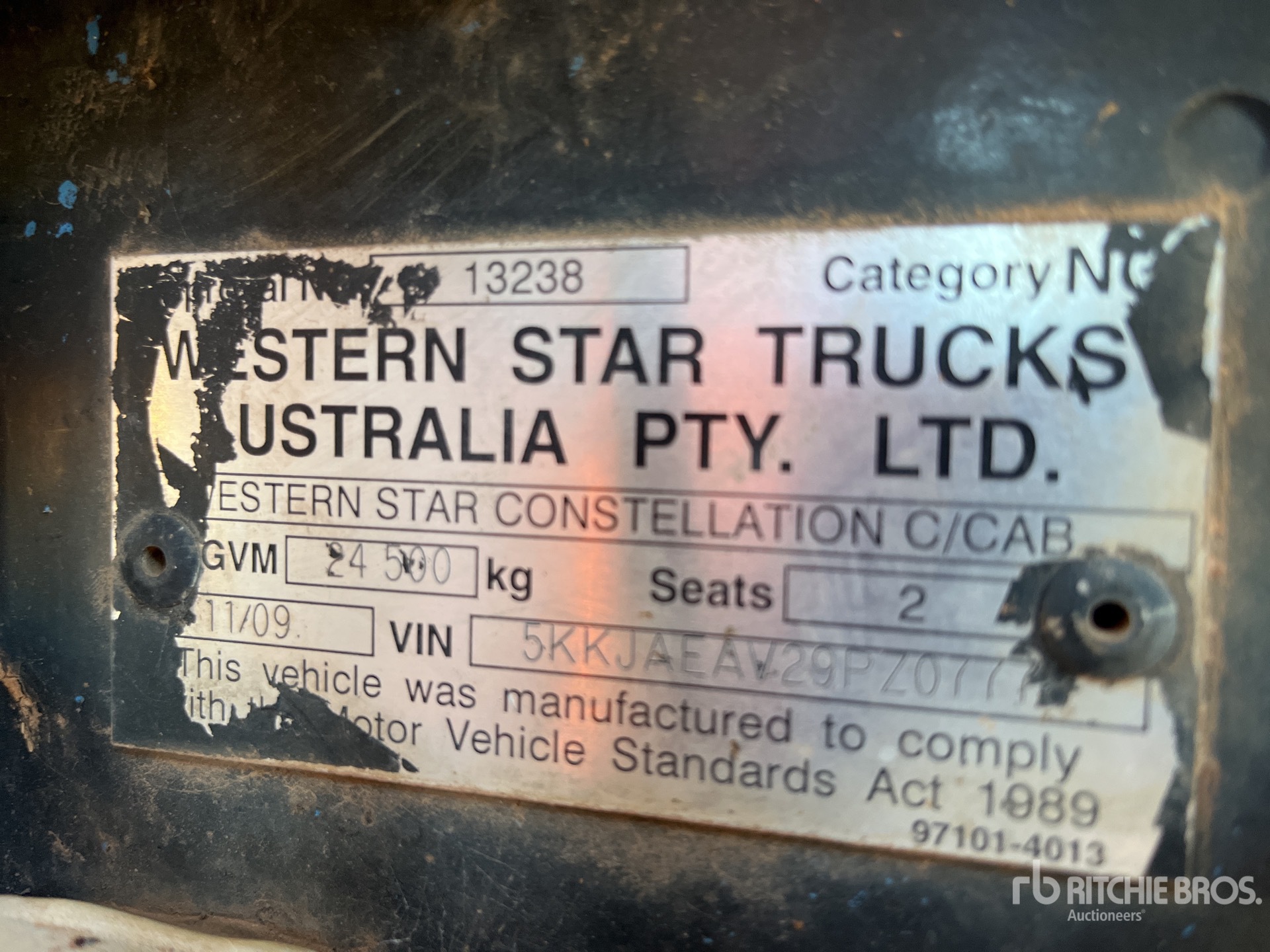 2009 Western Star 4800FX 6x4 T/A Sleeper Truck Tractor