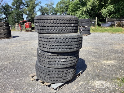 (4) Goodyear 445/65R22.5 Tires