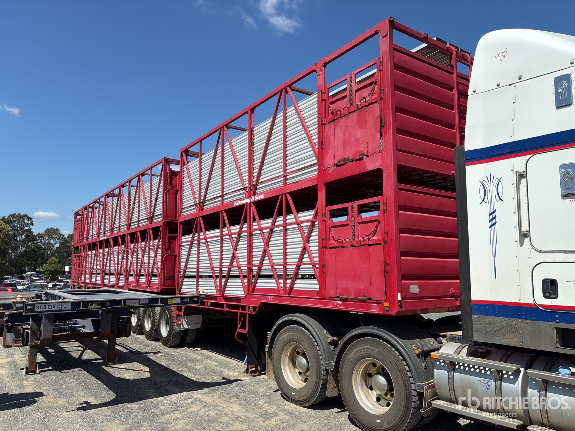2015 Rytrans 26 m B-Double Combination Livestock Trailer