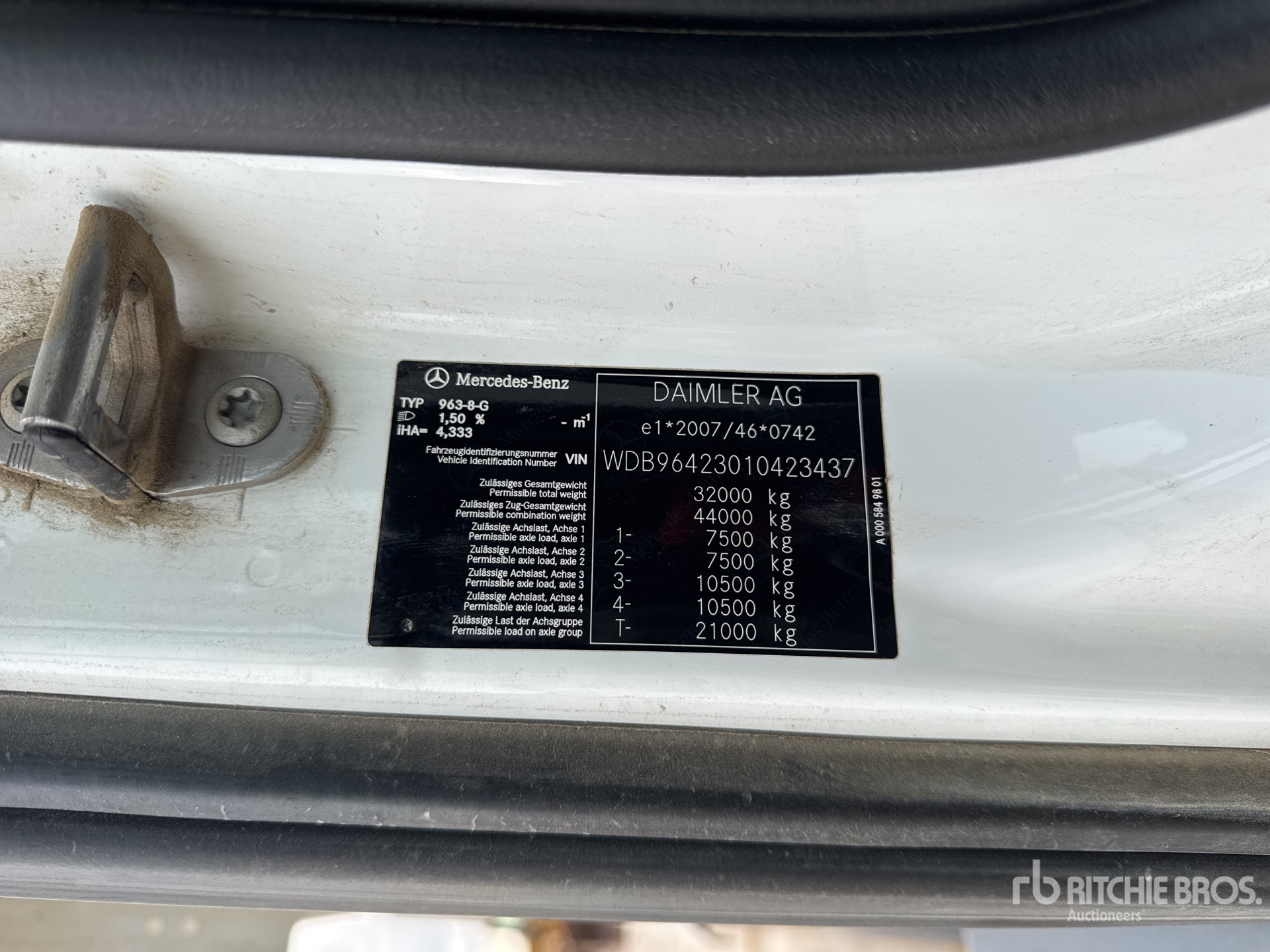 2021 Mercedes-Benz Arocs 3243 Camion Benne 8x4 8x4 Tipper Truck