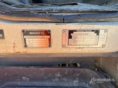 2006 HMF on 2006 Renault Kerax 6x4 Camion Bi-Benne Avec Grue Camion-benne avec grue
