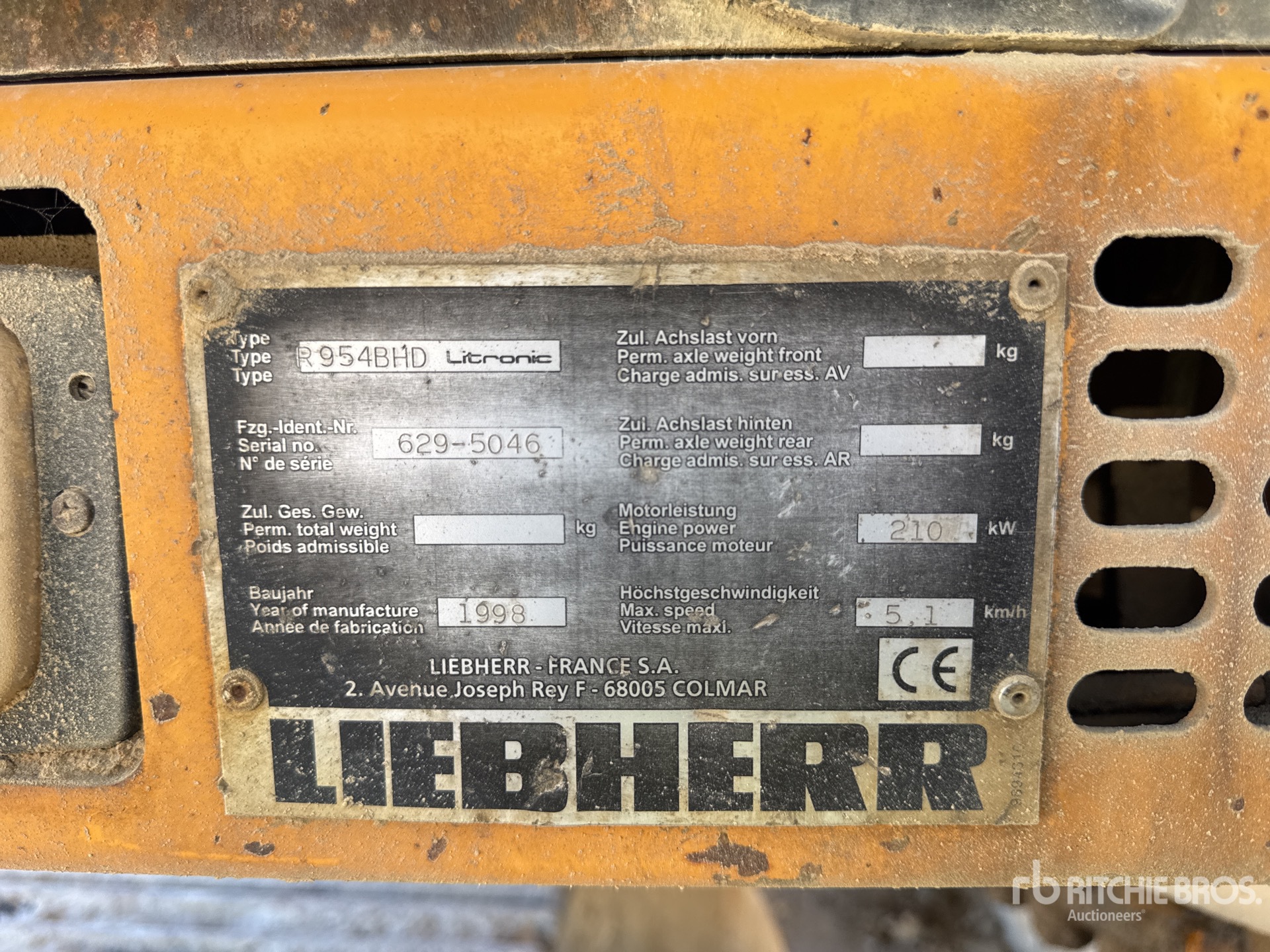 1998 Liebherr R954BHD Litronic  Pelle Sur Chenilles Excavadora de Cadenas