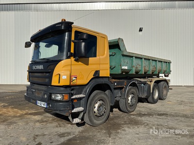 2013 Scania P440 8x4 Camion Roll-off vrachtwagen