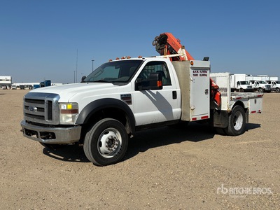 PK 6790 lb Knuckle Boom on 2008 Ford F-550 XLT 4x4 Kranwägen