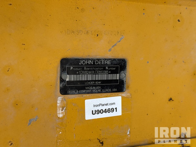 CARGADOR FRONTAL 2013 JOHN DEERE 824K