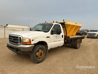 1999 Ford F-450 XLT 4x4 شاحنة مسطحة