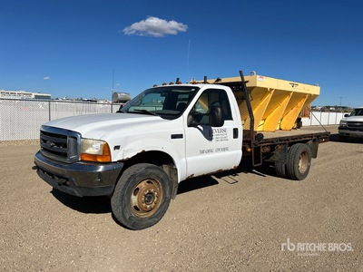 1999 Ford F-450 XLT 4x4 Flatbed Truck