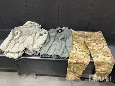 (28) Parkas, (4) Parka Liners & (4) Pairs of Trousers