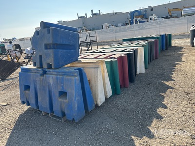 Quantity of (23) plastic Barrier