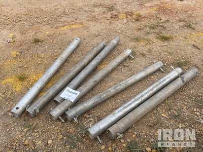 Quantity of (7) 42 in ULSHR Aluminum Trench Box Spreaders
