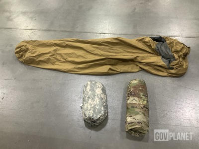 (11) Duffel Bags, (2) ICS Improved Shelters, (1) Tent & Assorted Items