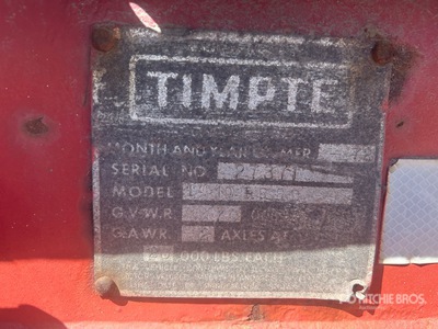 1973 Timpte 40 ft T/A Flatbed Trailer