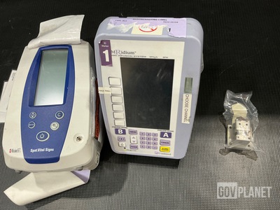 (2) Pressure Indicators, (1) Medical Pump, (1) Patient Monitor & Assorted Items