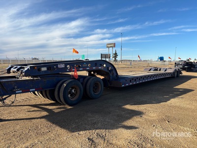1996 Aspen RG70-16 16-Wheel Double Drop Removable Gooseneck Lowboy Trailer