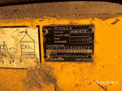 2008 Komatsu PC300LC-8 Excavadora de Cadenas