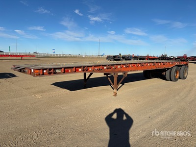 1996 Fruehauf 40 ft T/A Flatbed Oilfield Trailer