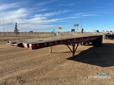 1996 Fruehauf 40 ft T/A Flatbed Remolque Petrolero