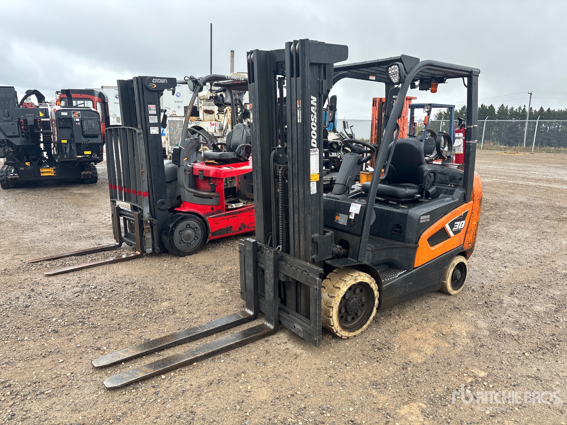 2021 Doosan GC30S-9LP 5500 lb Pneumatic Tire Forklift