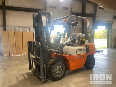 2024 AlvinLift CYCD30 6613 lb Pneumatic Tire Forklift (Unused)