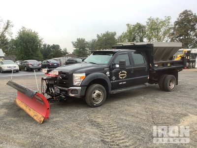 2012 Ford F-550 4x4 Crew Cab Snow Plow Truck