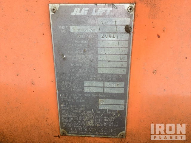 ELEVADOR TELESCóPICO 2002 JLG 4WD 601S