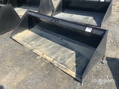 Mid-State 84 in Low Profile Skid Steer Bucket - Fits skid (Unused)