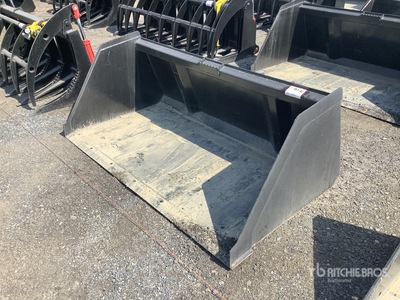 Mid-State 72 in High Volume Skid Steer Bucket - Fits skid (Unused)