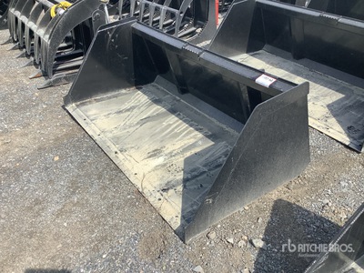 Mid-State 74 in High Volume Skid Steer Bucket - Fits skid (Unused)