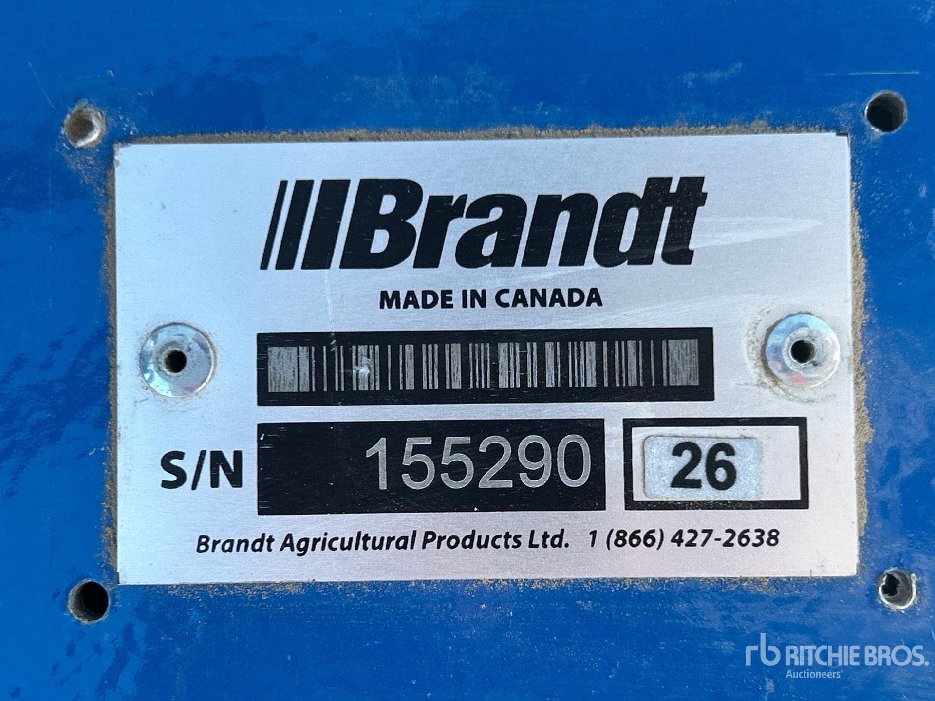 2024 Brandt 15100 15 in x 100 ft Swing Grain Conveyor