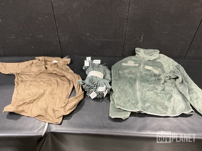 (34) Cold Weather Jackets, (231) Cold Weather Glove Inserts & Assorted Items