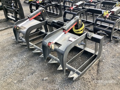 All-Star 74 in Root Skid Steer Grapple - Fits skid