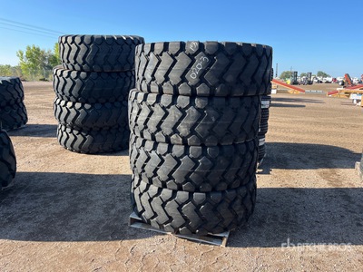 Quantity of (4) 20.5x25 Wheel LoaderL3/E3 Tires (Unused)