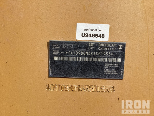 CARGADOR FRONTAL 2016 CATERPILLAR 980M