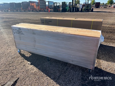 8 ft 24-Drawer Stainless Steel Tool Workbench (Unused)