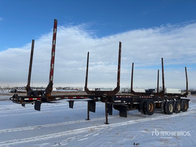 2016 Doepker LG19677S 49 ft Quad/A Hayrack Log Trailer