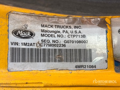 2007 Mack CTP713 Granite Tri/A Dump Truck