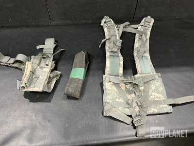 (50) Shoulder Straps, (4) Pistol Holsters & Assorted Items