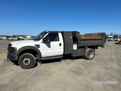 2008 Ford F-550 XL 4x2 フラットベッドダンプトラック