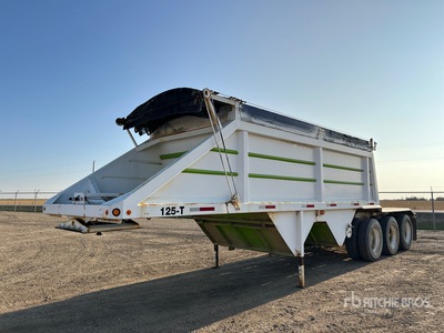 1995 Load Line GSDSP28 28 ft Super B-Train Lead Belly Dump Trailer