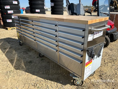 8 ft 24-Drawer Workbench (Unused)