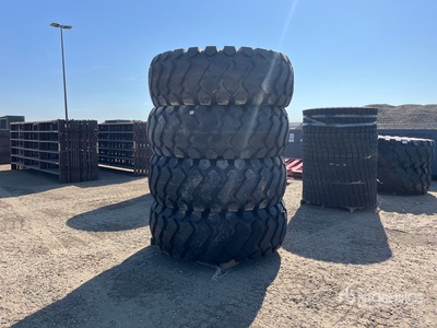 Quantity of (4) Beaver 26.5R25 Tires (Unused)