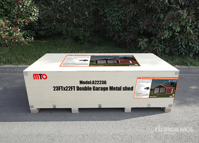 2025 AllMetal A2223G Double Garage Metal Stalla (Unused)