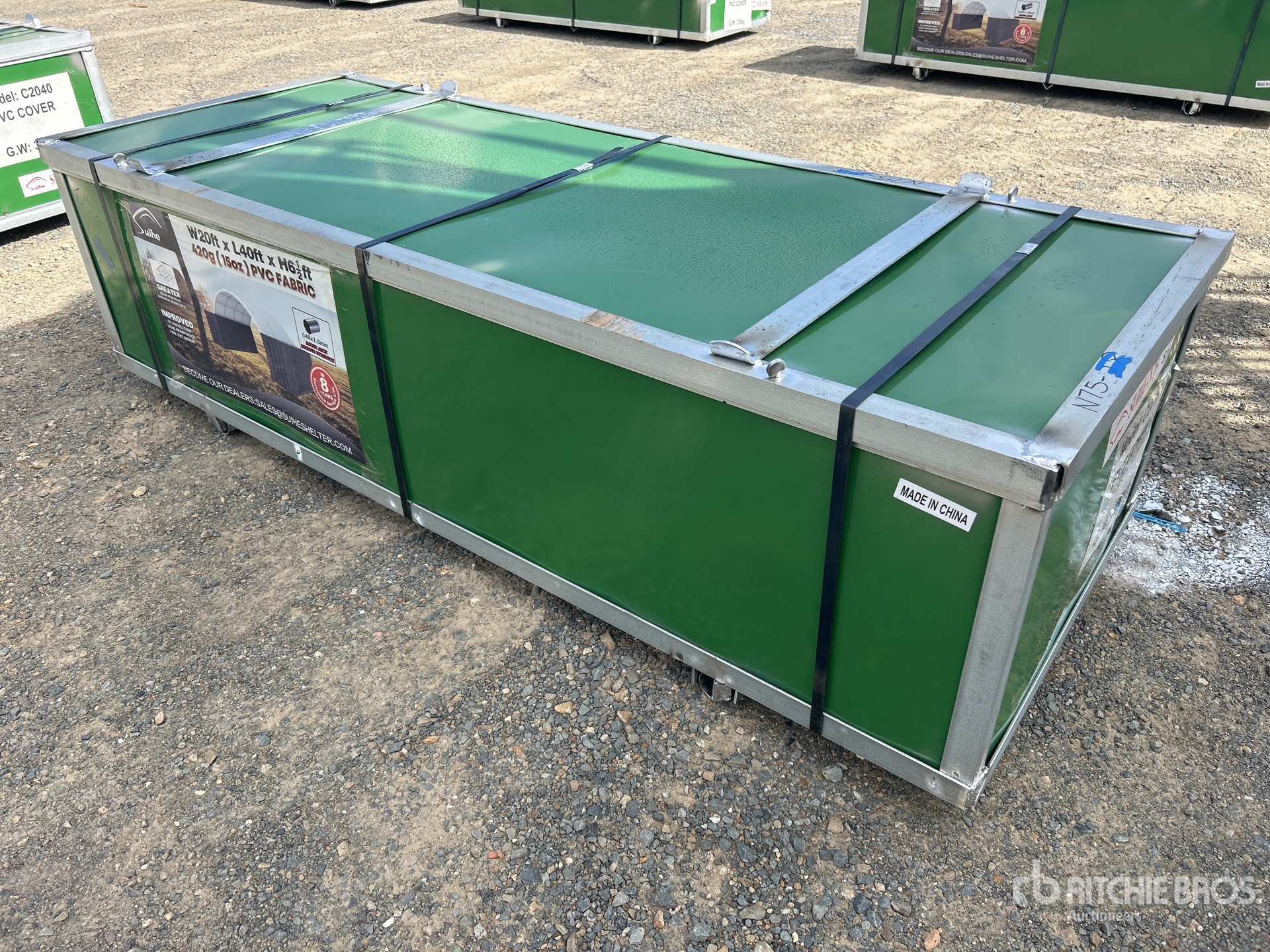 Suihe 20 ft x 40 ft x 6.5 ft Container Shelter (Unused)