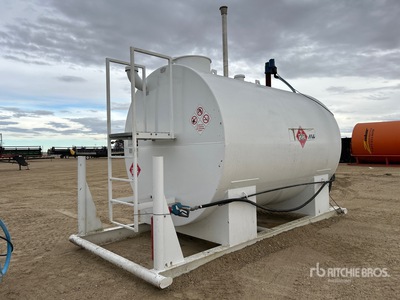 2013 Westeel 15000 L Skid Mounted Steel Fuel Tank